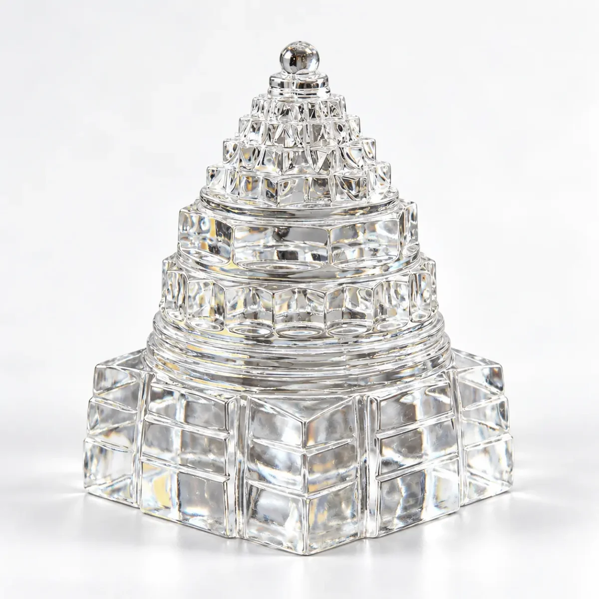 Crystal Shree Yantra (420 g, 3.0 Inch)