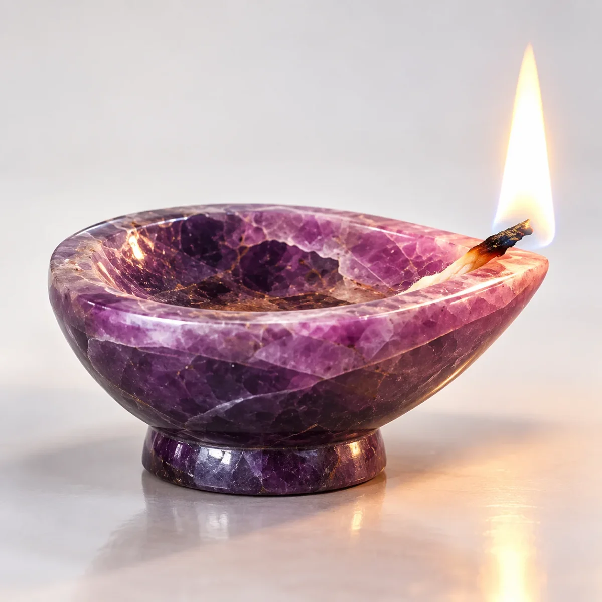 Gemston Amethyst Diya