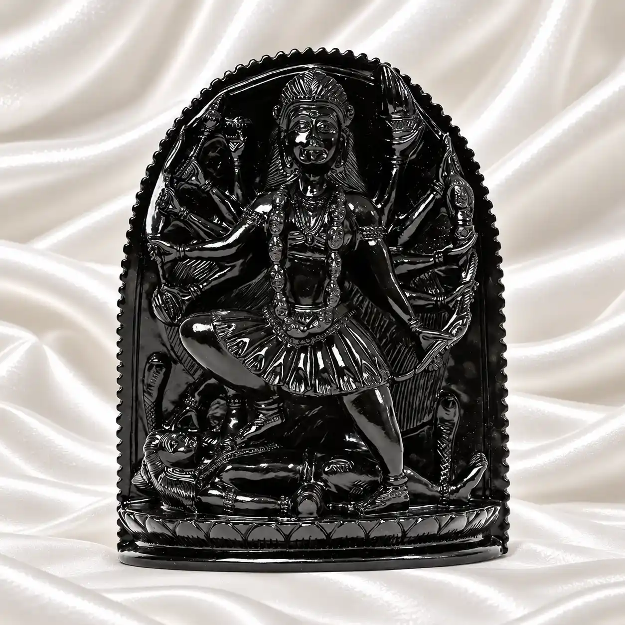 Goddess Kali in Black Obsidian