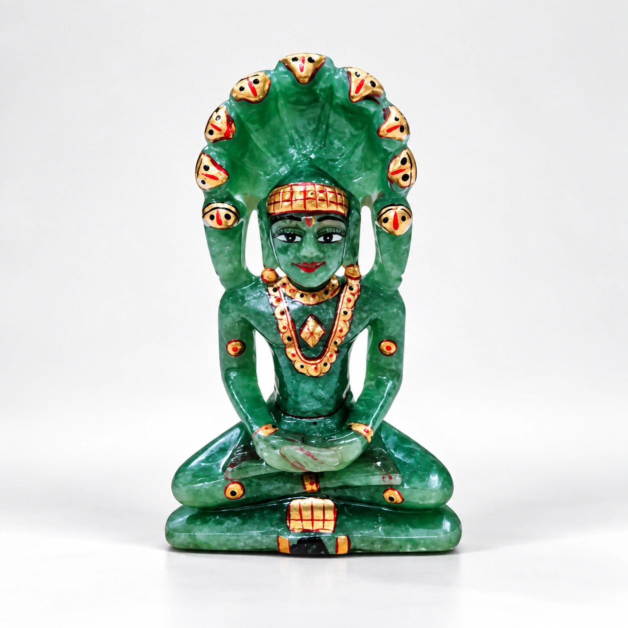 Green Aventurine Parshvanath Ji Statue