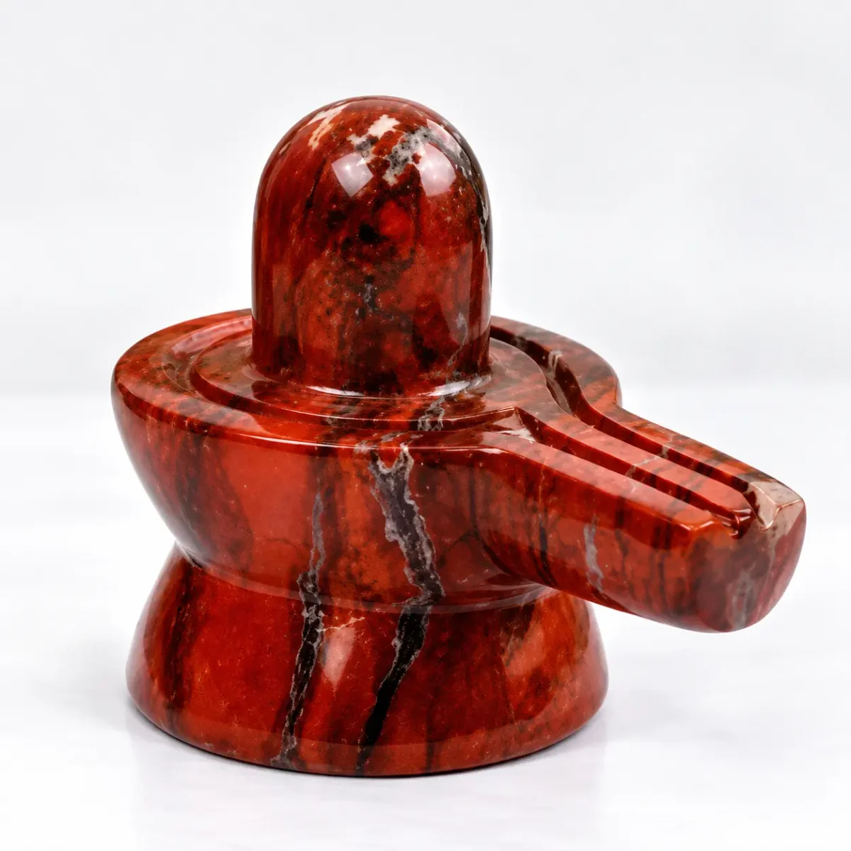 Natural Red Jasper Gemstone Shivling