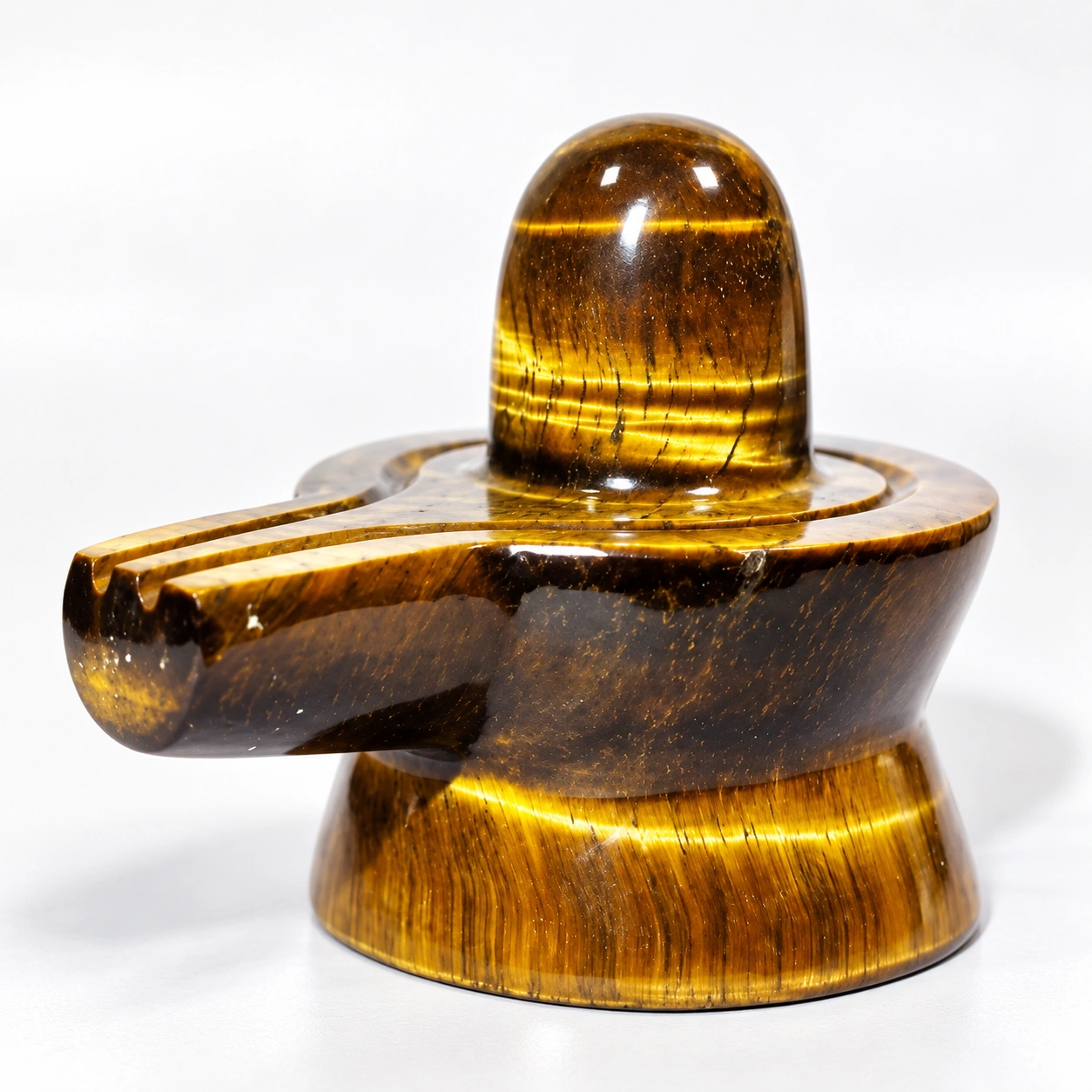 Natural Tiger Eye Gemstone Shivling