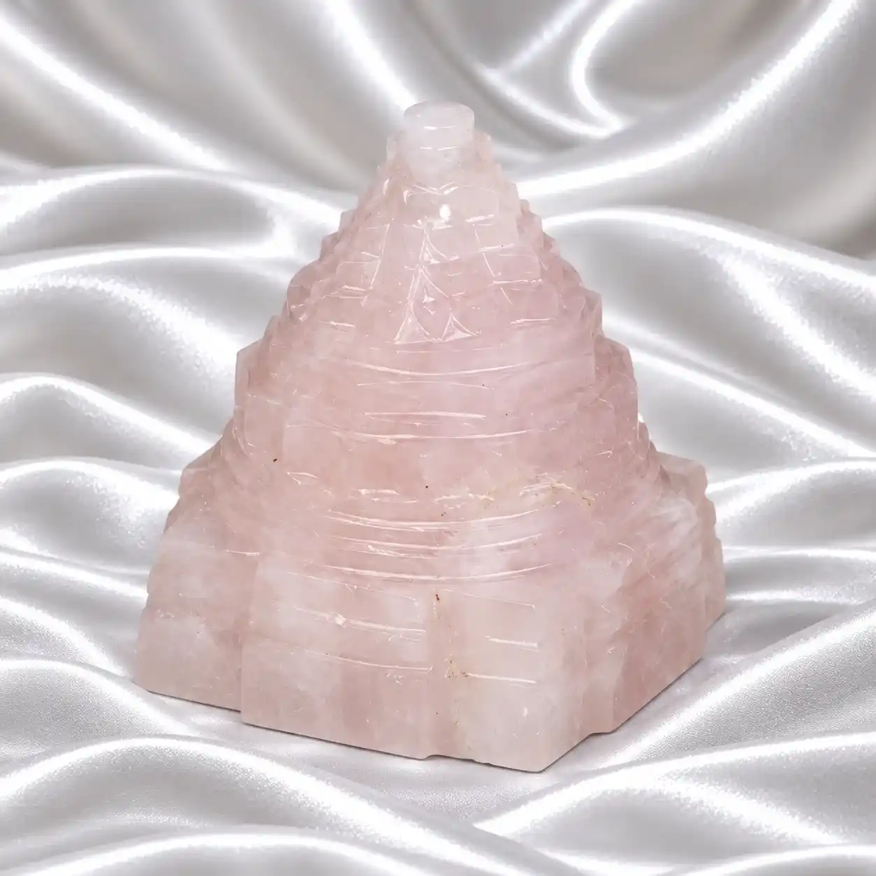 Rose Quartz Kurma Shree Yantra
