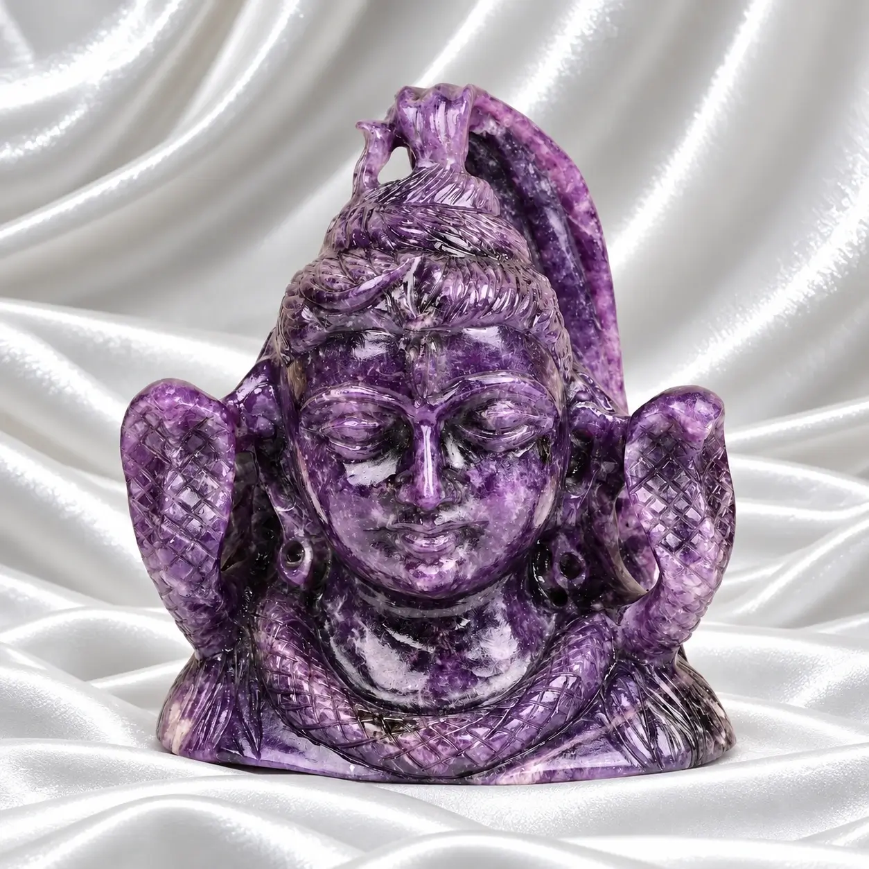 Shiva in Lepidolite