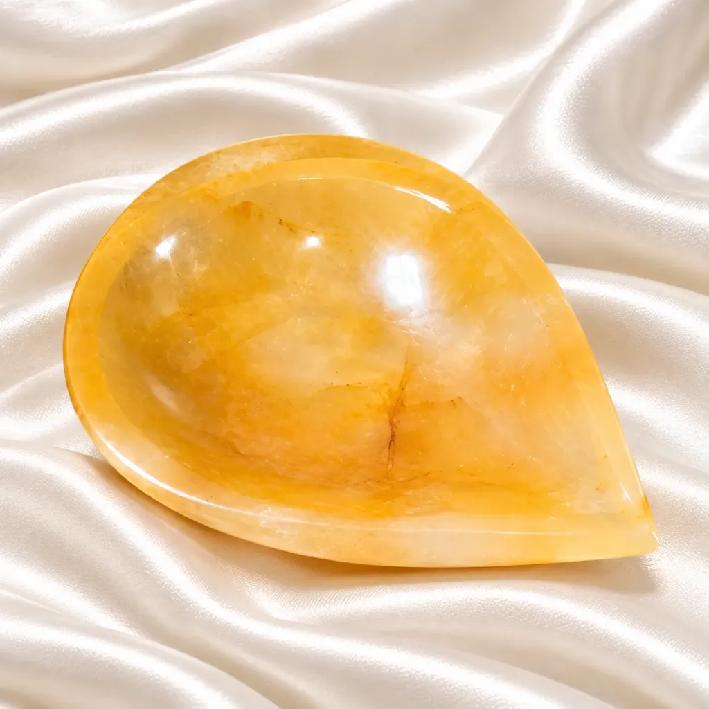 Natural Yellow Aventurine Diya